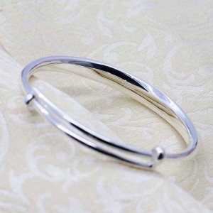 999 Zilveren bolle armband, duw en trek live zilveren armband, modieuze zilveren sieraden